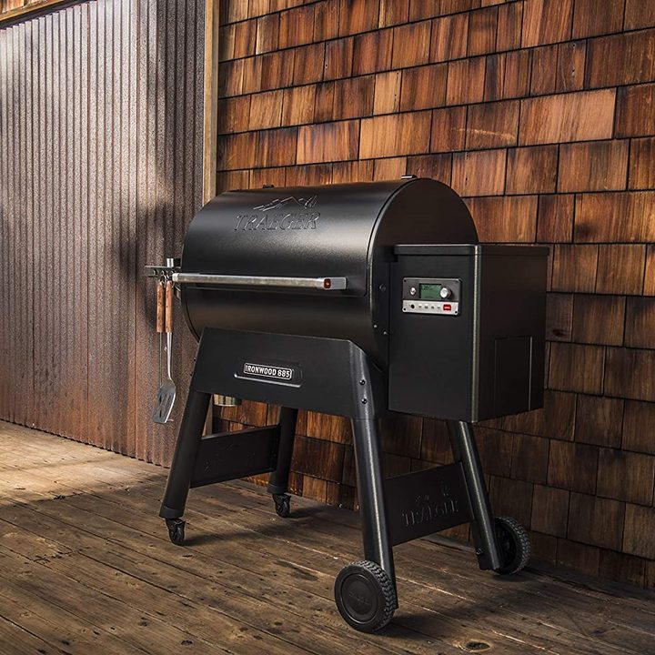 A Traeger smart grill.