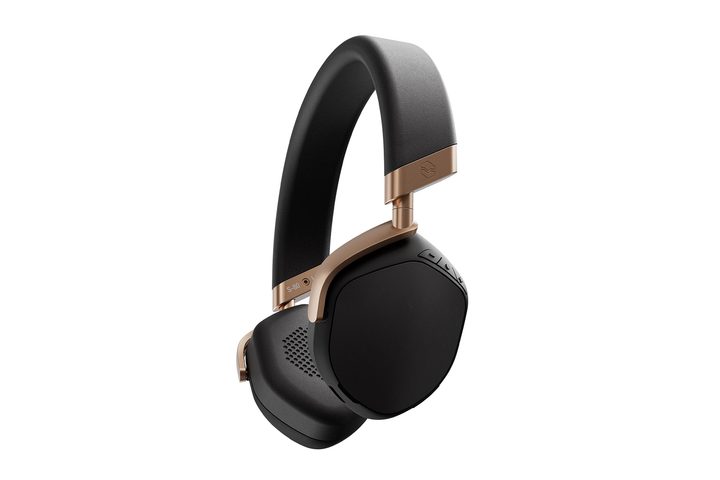 V-MODA S-80 headphones are floating on a white background from the side.