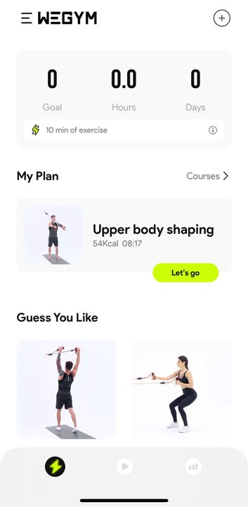 The WeGym app will tailor create workouts for you.