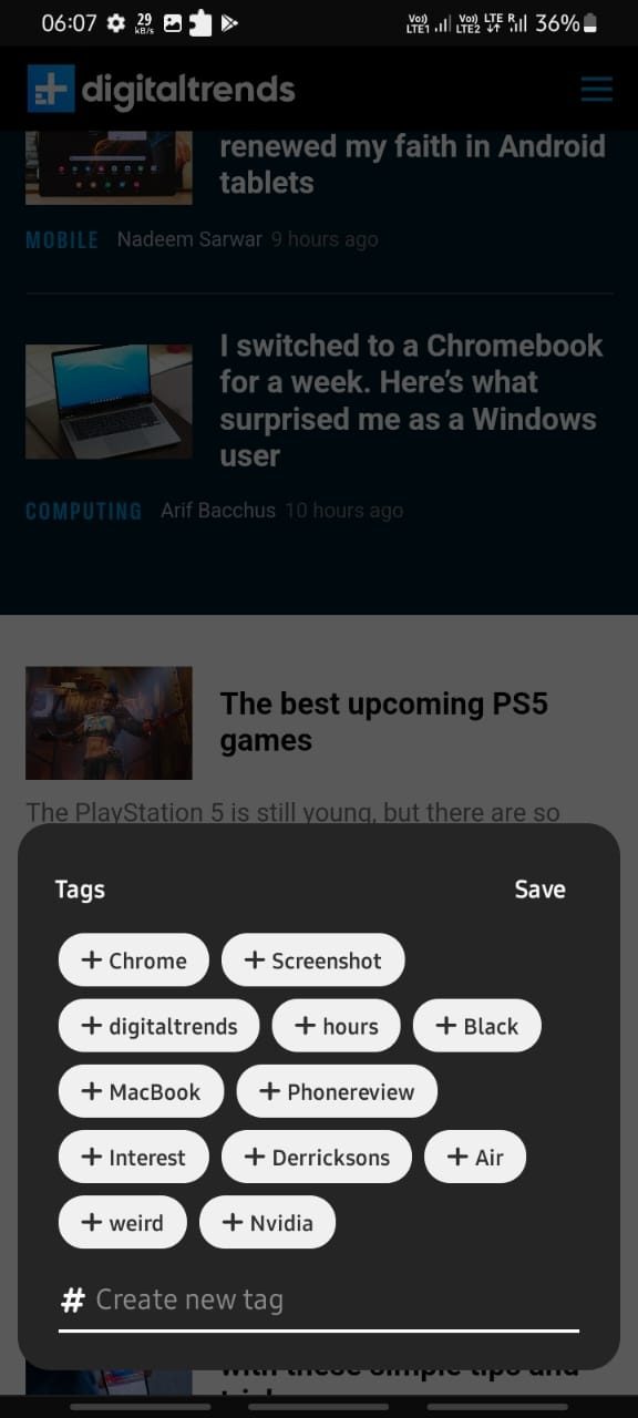 Photo tags