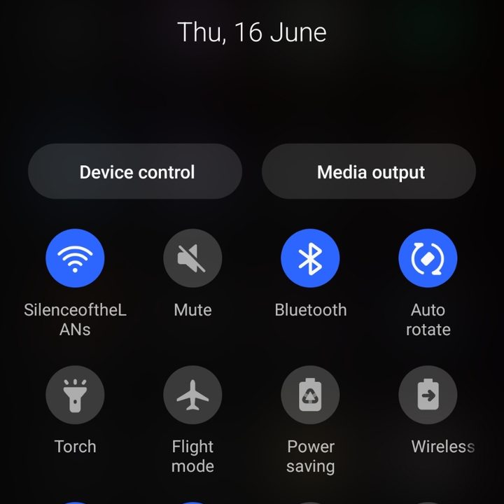 Android 12 settings.