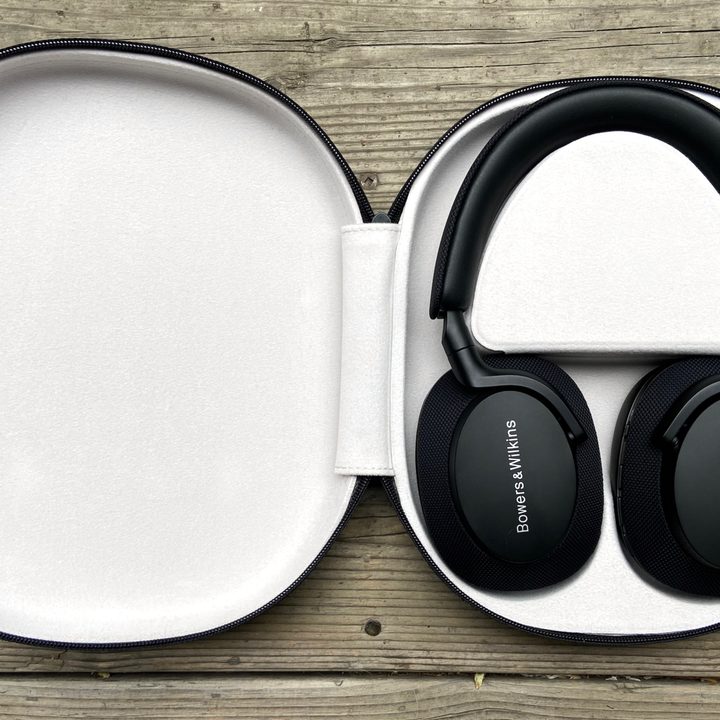 Bowers & Wilkins Px7 S2 sitting in their travel case.