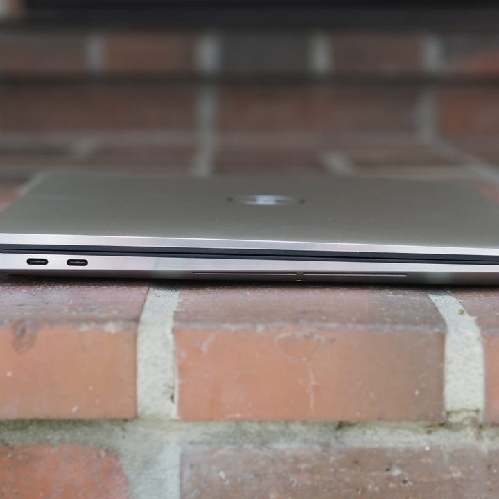 Dell XPS 17 9720 left view showing ports.