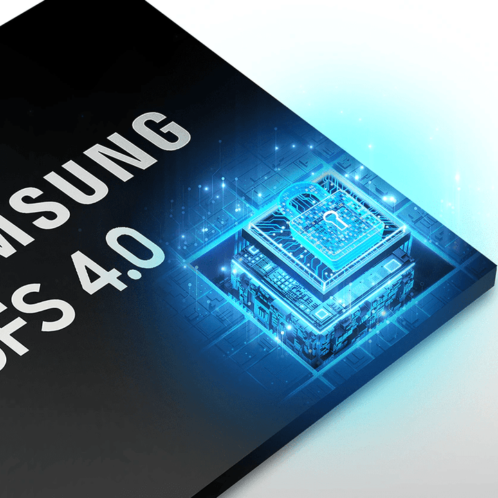 UFS 4.0 image on white background.