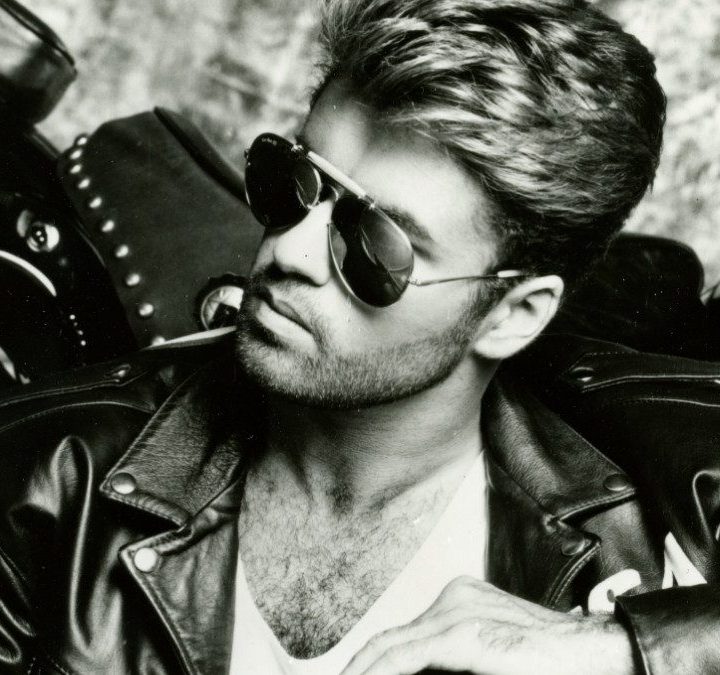 George Michael poses in a publicity photo.