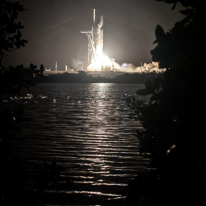 A SpaceX Falcon 9 rocket lifts off from Launch Complex 39A at Kennedy Space Center in Florida.