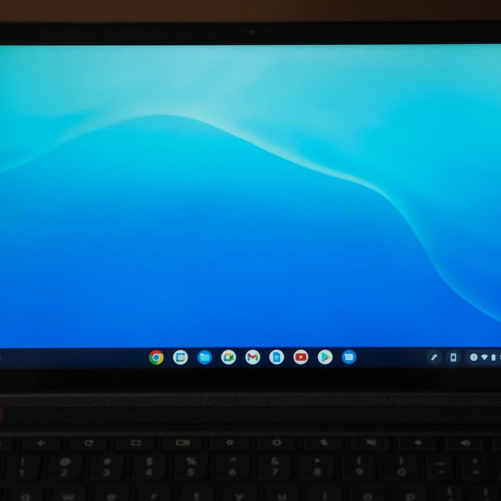 Lenovo Chromebook Duet 3 front view showing display.