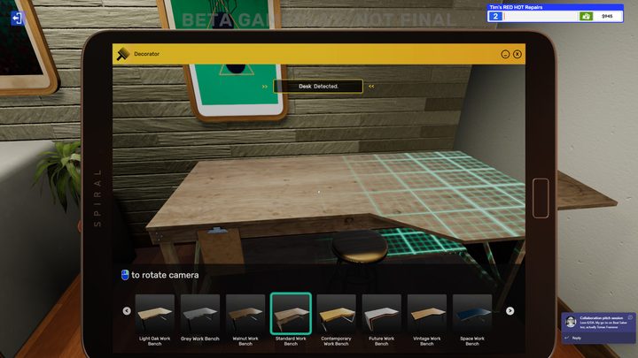 The tablet in PC Building Simulator 2.