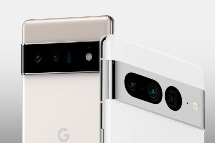 Left: Pixel 6 Pro. Right: Pixel 7 Pro.
