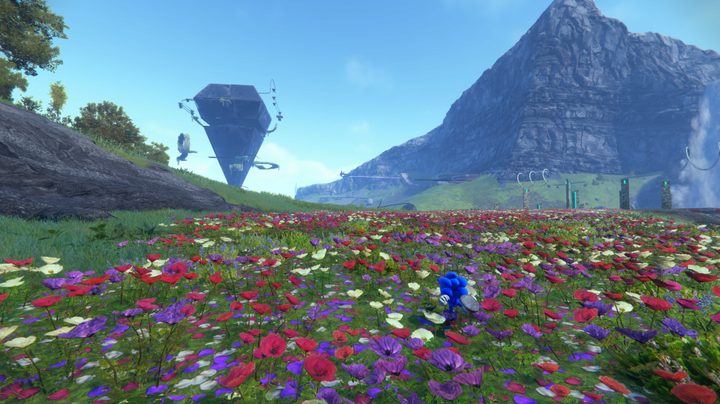 Sonic fights a big