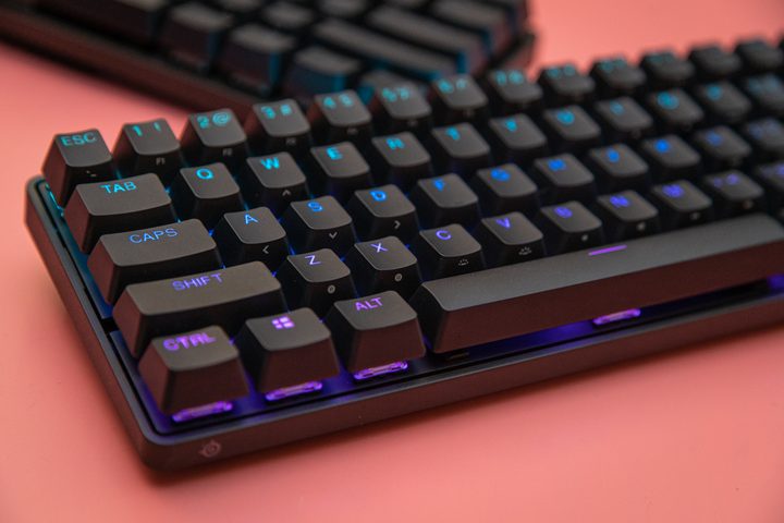 Symbols on the SteelSeries Apex Pro Mini Wireless.