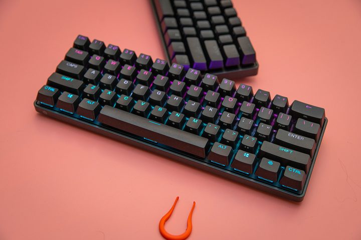 SteelSeries Apex Pro Mini and Pro Mini Wireless together.