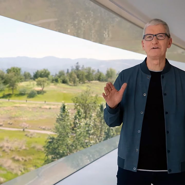 Tim Cook at WWDC 2022.