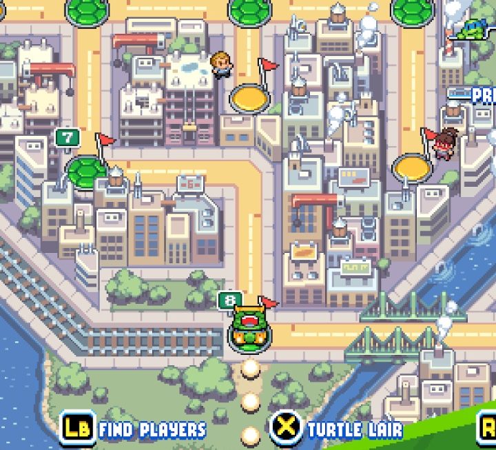 Map of New York in TMNT Shredder's Revenge.