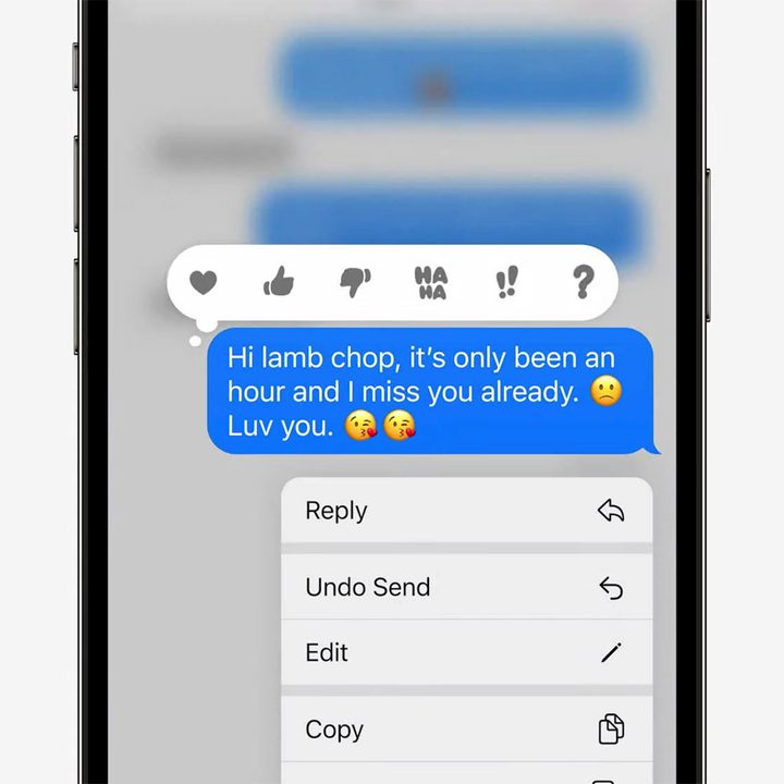 Unsend a message in iOS 16.
