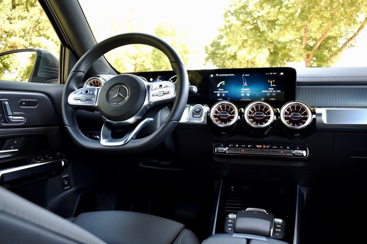 Interior view of the 2022 Mercedes-Benz EQB.