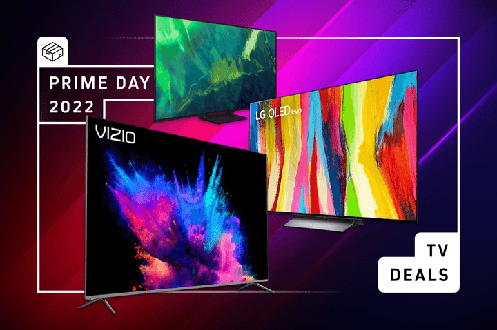 Prime Day 2022 tv deals graphic.