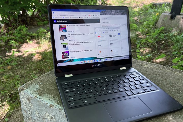 Chromebooks can multitask and have several windows open.