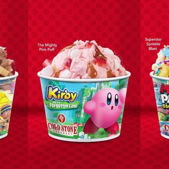 Nintendo's three Cold Stone ice cream flavors.