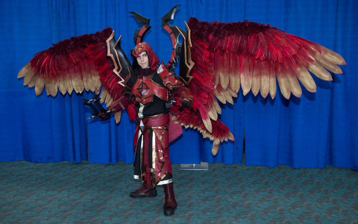 Liam Nelson as Velajuel at the 2018 SDCC.