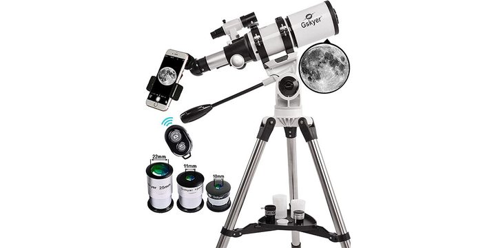Gskyer 80mm Telescope on a white background.