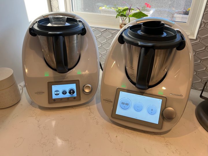 Thermomix TM5 at left, and new TM6 on the right.