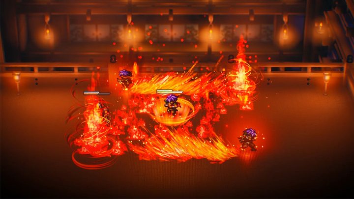 The special effects for attacks in Live A Live look great