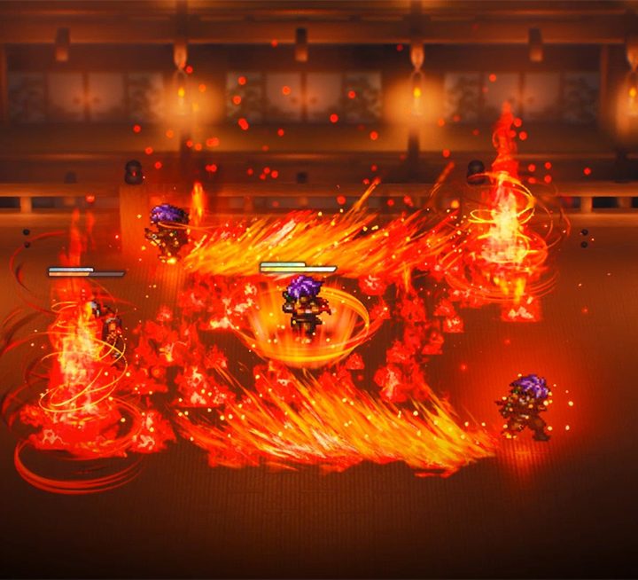 A character causes a firestorm in Live a Live.