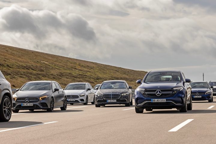 Forward view of Mercedes-Benz Drive Pilot demonstration.