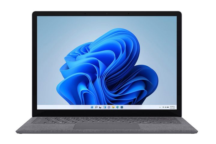 Front view of a Microsoft Surface Laptop 4 on a white background.