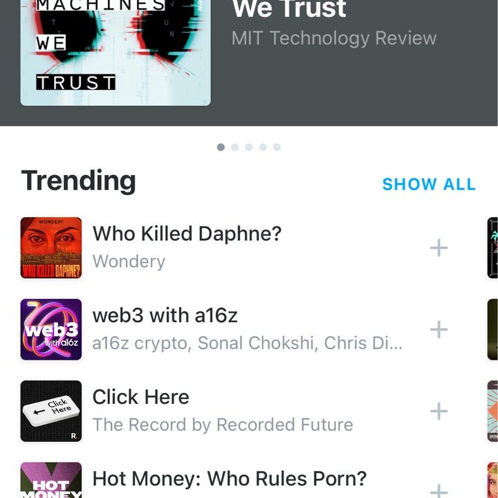 Pocket Casts app.