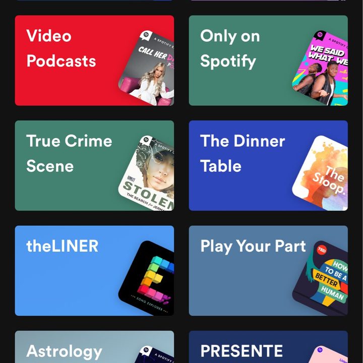 Spotify app.
