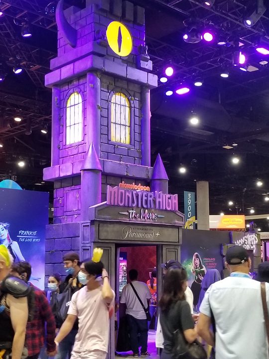 The Monster High booth at Comic-Con.