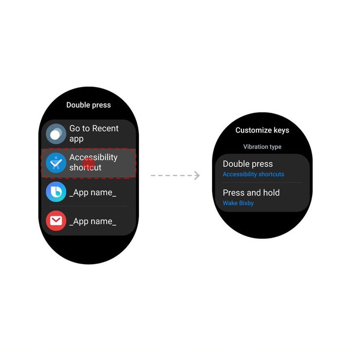 Samsung shows off its new One UI Watch features.