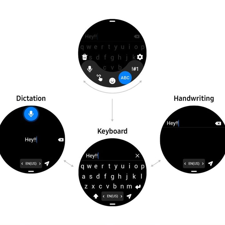 Samsung shows off its new One UI Watch features.