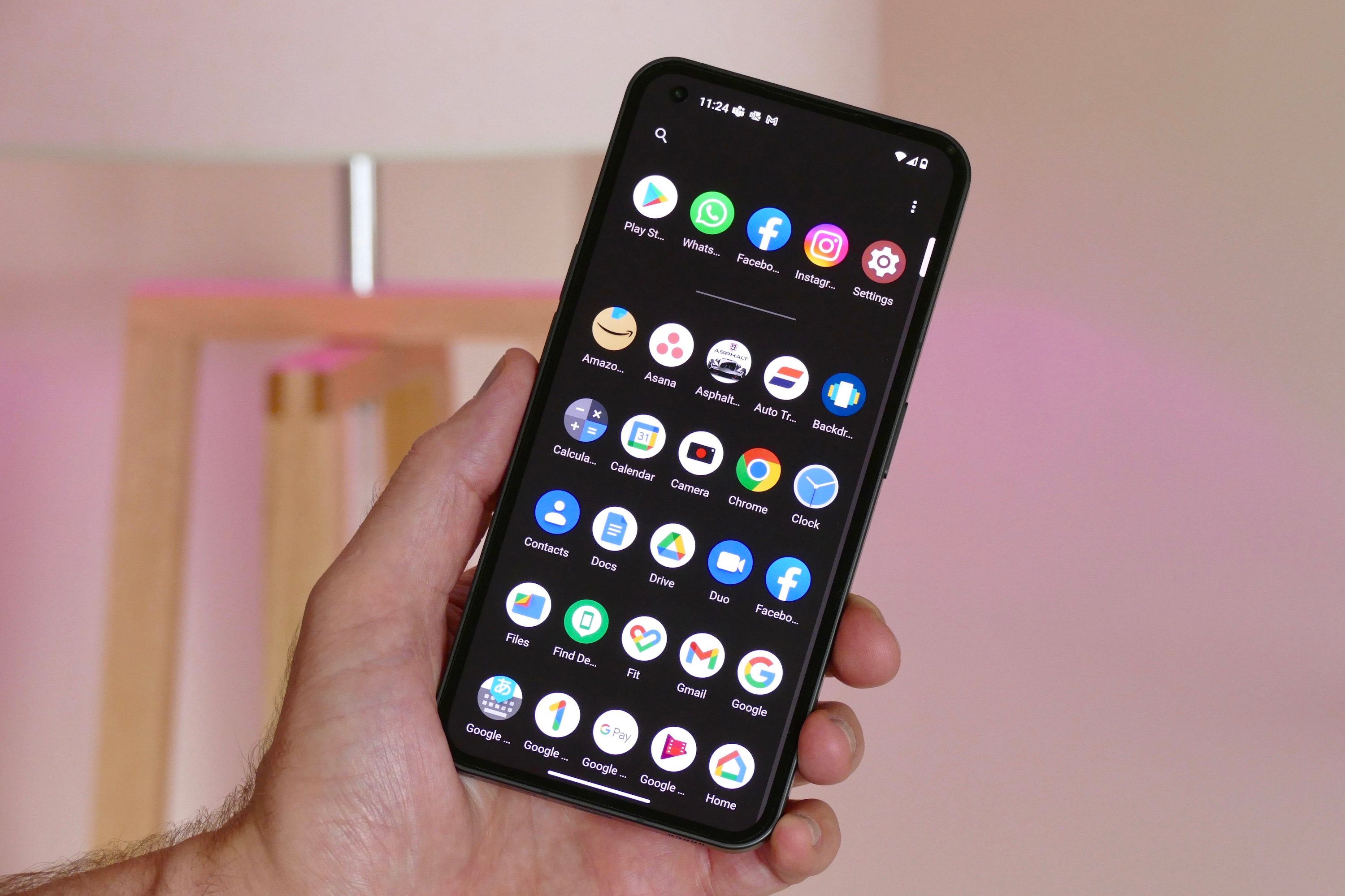 Apps screen on the Nothing Phone 1.