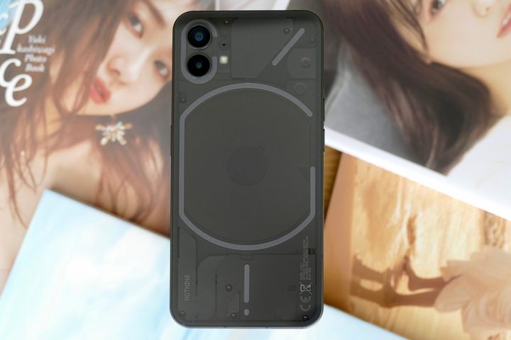 The back of the Nothing Phone 1.