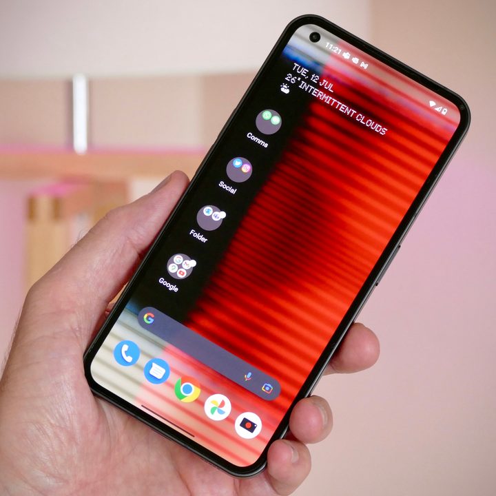 The screen on the Nothing Phone 1.