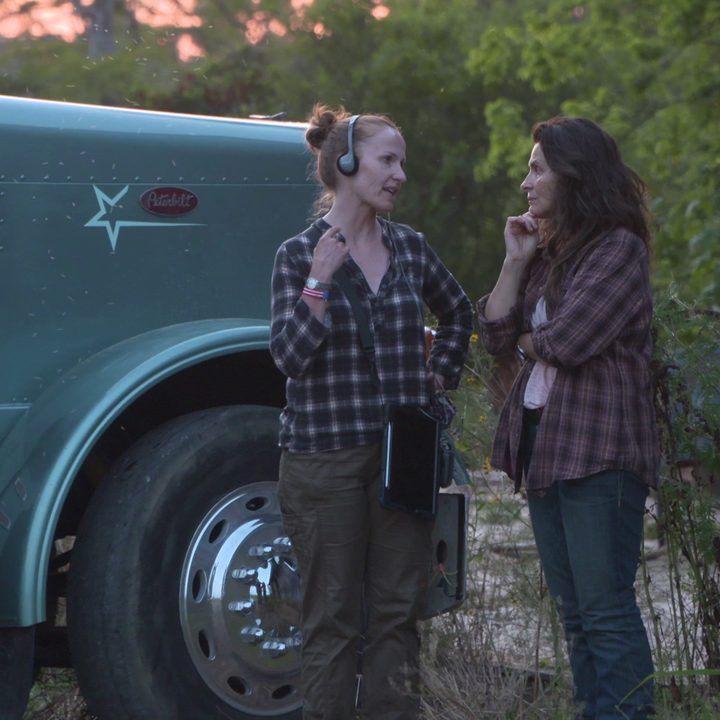 Director Anna Gutto chats with star Juliette Binoche in a behind the scenes look at Paradise Highway.