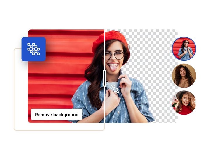 Remove a background from any image with the VistaCreate mobiel app.