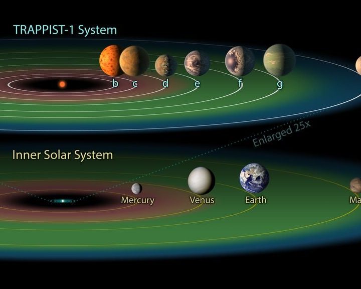 Exoplanets in TRAPPIST-1's Habitable Zone.