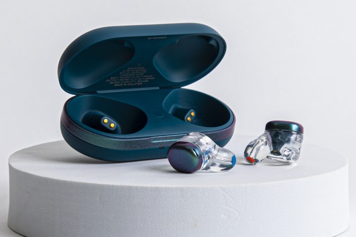 The UE Drops custom-fit wireless earbuds.