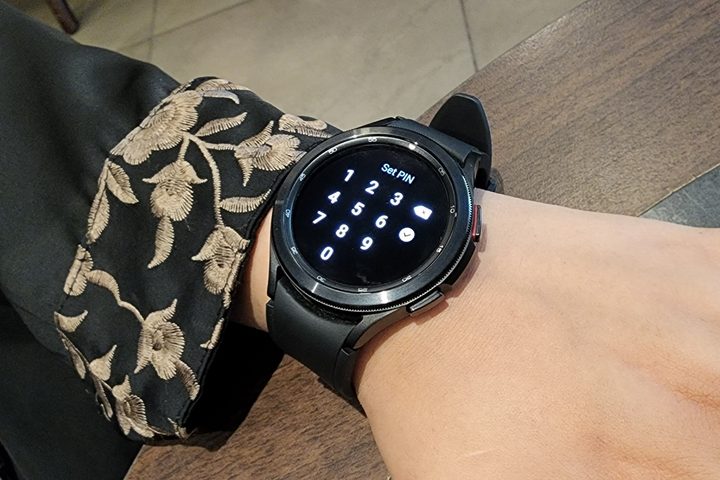 Galaxy Watch 4 password setup