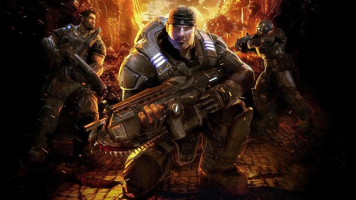 Marcus Fenix and other COG members of Gears of War.