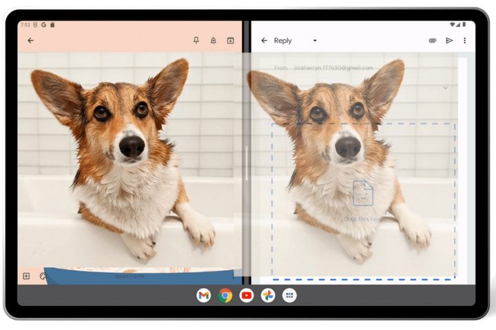 Moving an image between Keep and Gmail on Android
