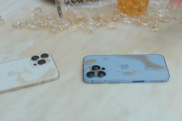 liquid spill on iphone 13 pro