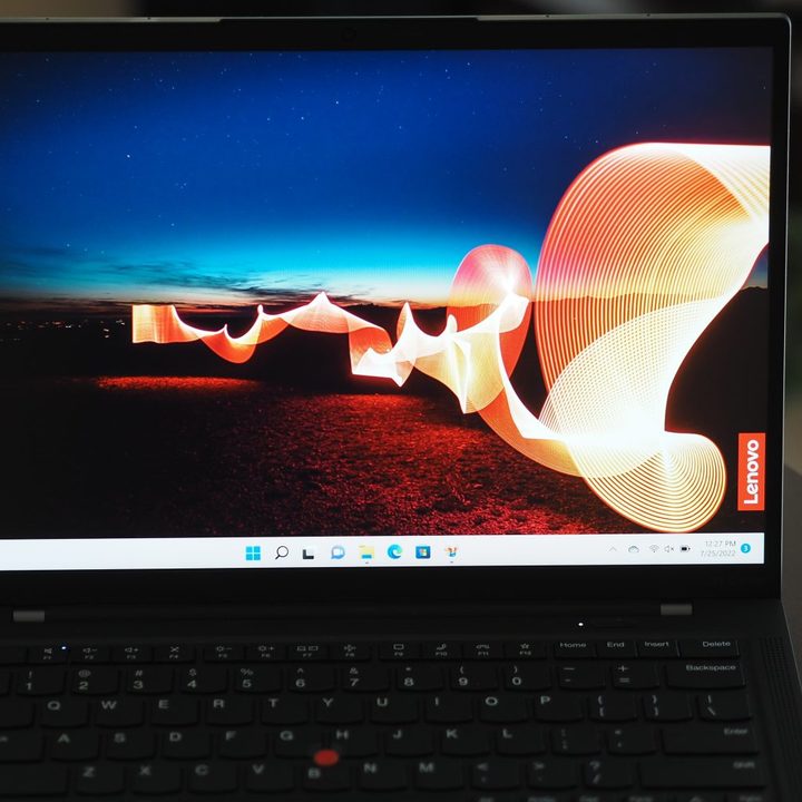 Lenovo ThinkPad X1 Carbon Gen 10 front view showing display.