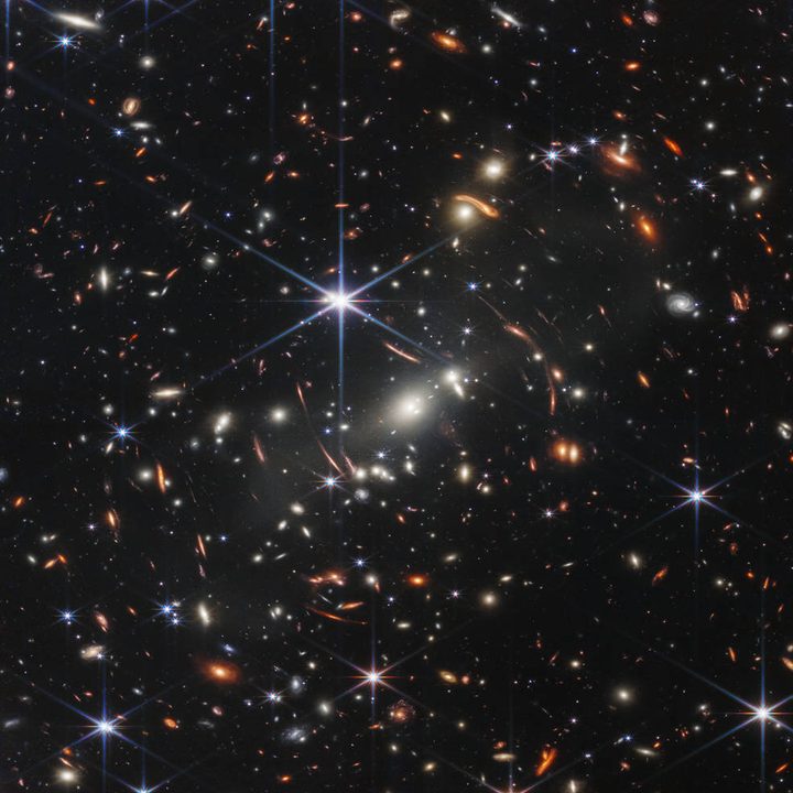 Known as Webb’s First Deep Field, this image of galaxy cluster SMACS 0723 is overflowing with detail.