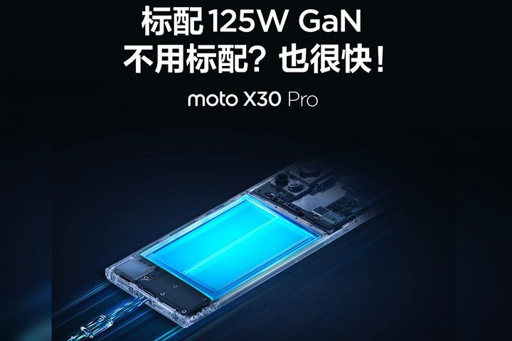 125W fast charging on Moto X30 Pro
