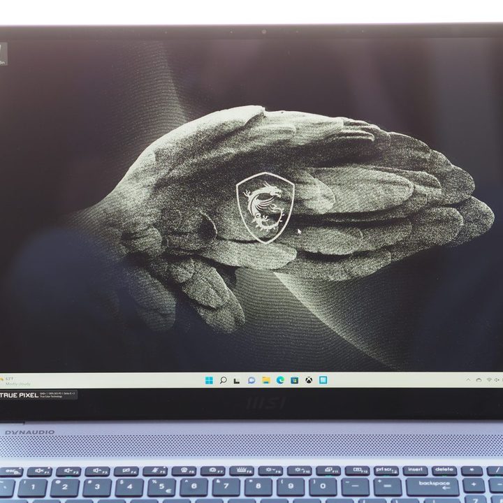 MSI Creator Z16P front view showing display.